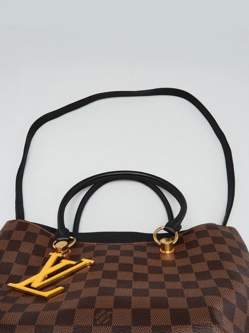 Louis Vuitton Black Damier Canvas Riverside Tote Bag - Picture 4 of 12